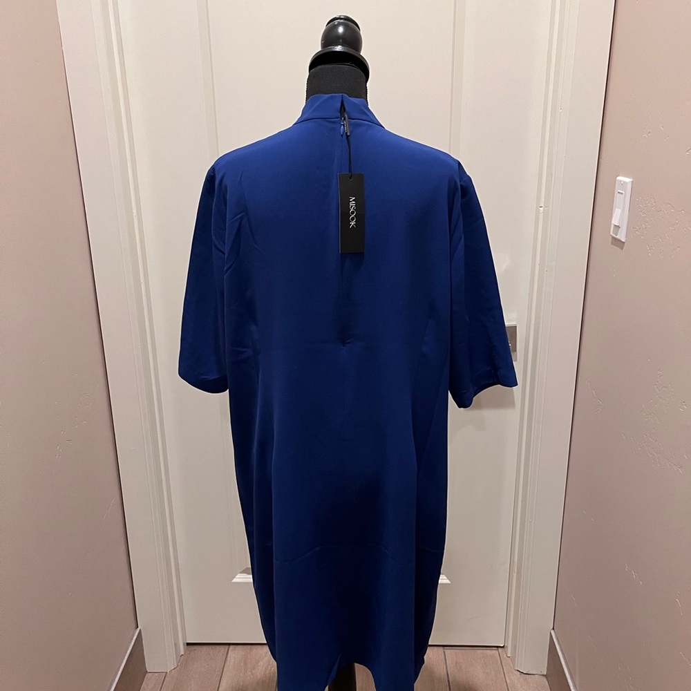 Elegant Blue Misook Dress - Picture 3 of 5